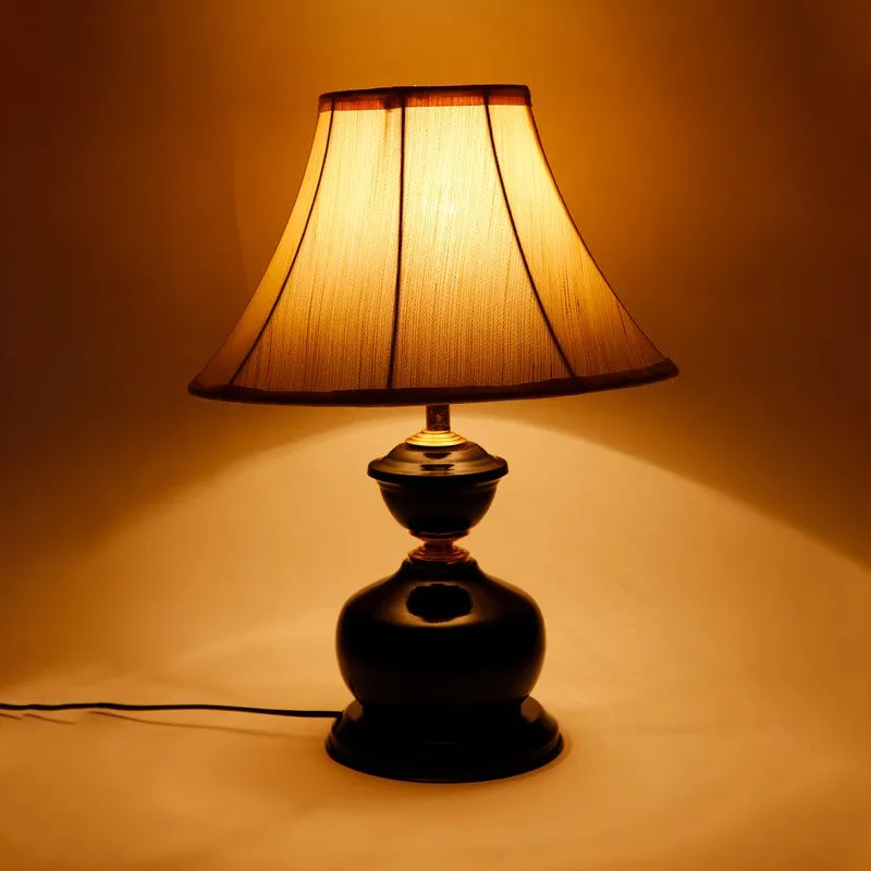 Starovia Cotton Table Lamp With Iron Base - White media 5