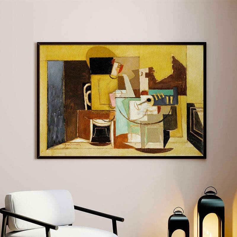 Table Canvas Painting - Black Frame