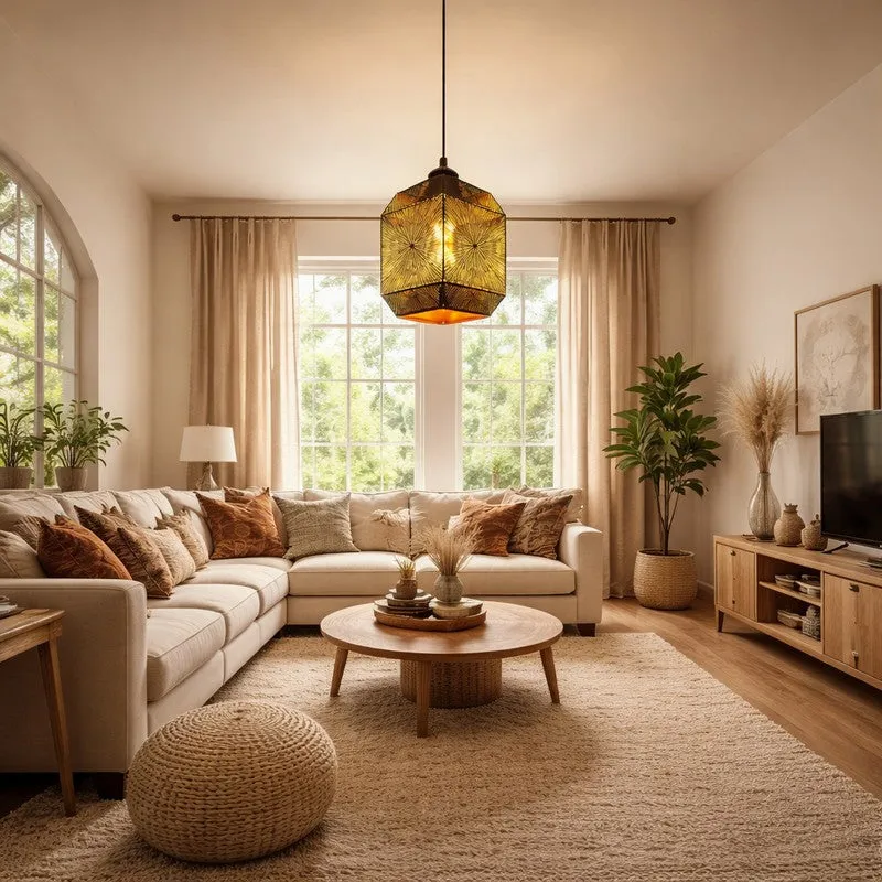 Classic Facet Metal Ceiling Lamp media 3