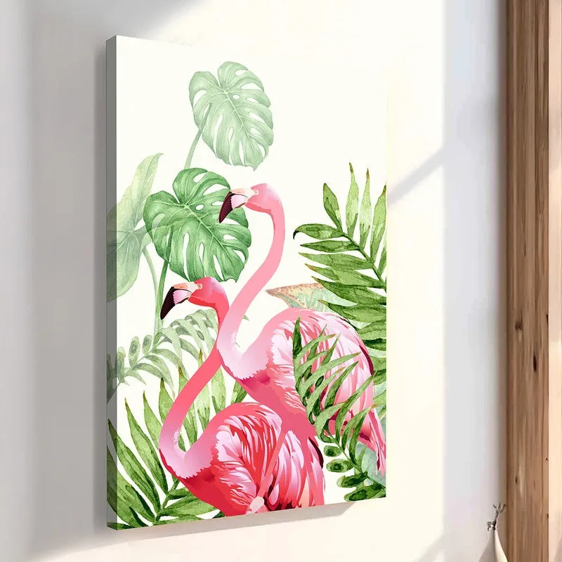 Tropikal Flamingos Wall Art media 3