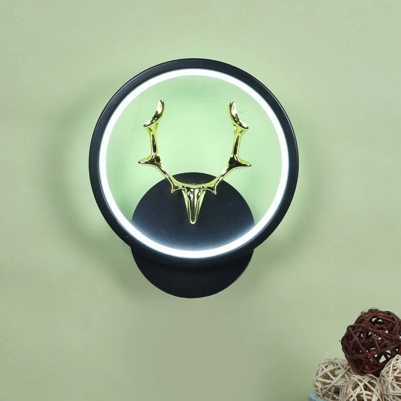 Antla Deer Iron Wall Lamp media 7
