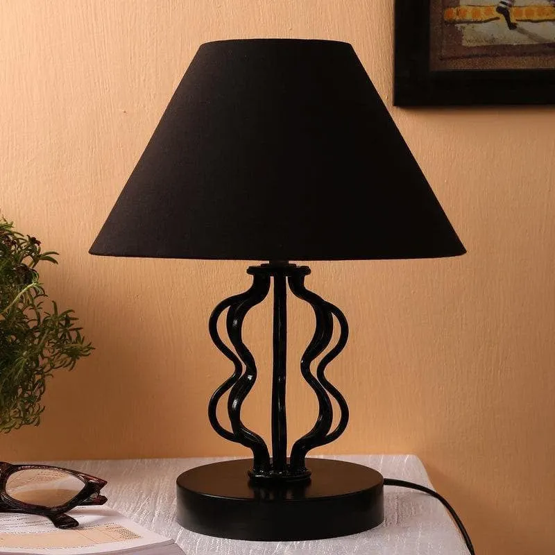 Iggly Wiggly Fabric Table Lamp - Black media 3