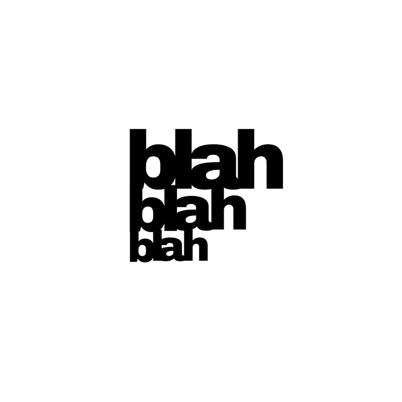 Blah Blah Blah Iron Wall Accent media 3