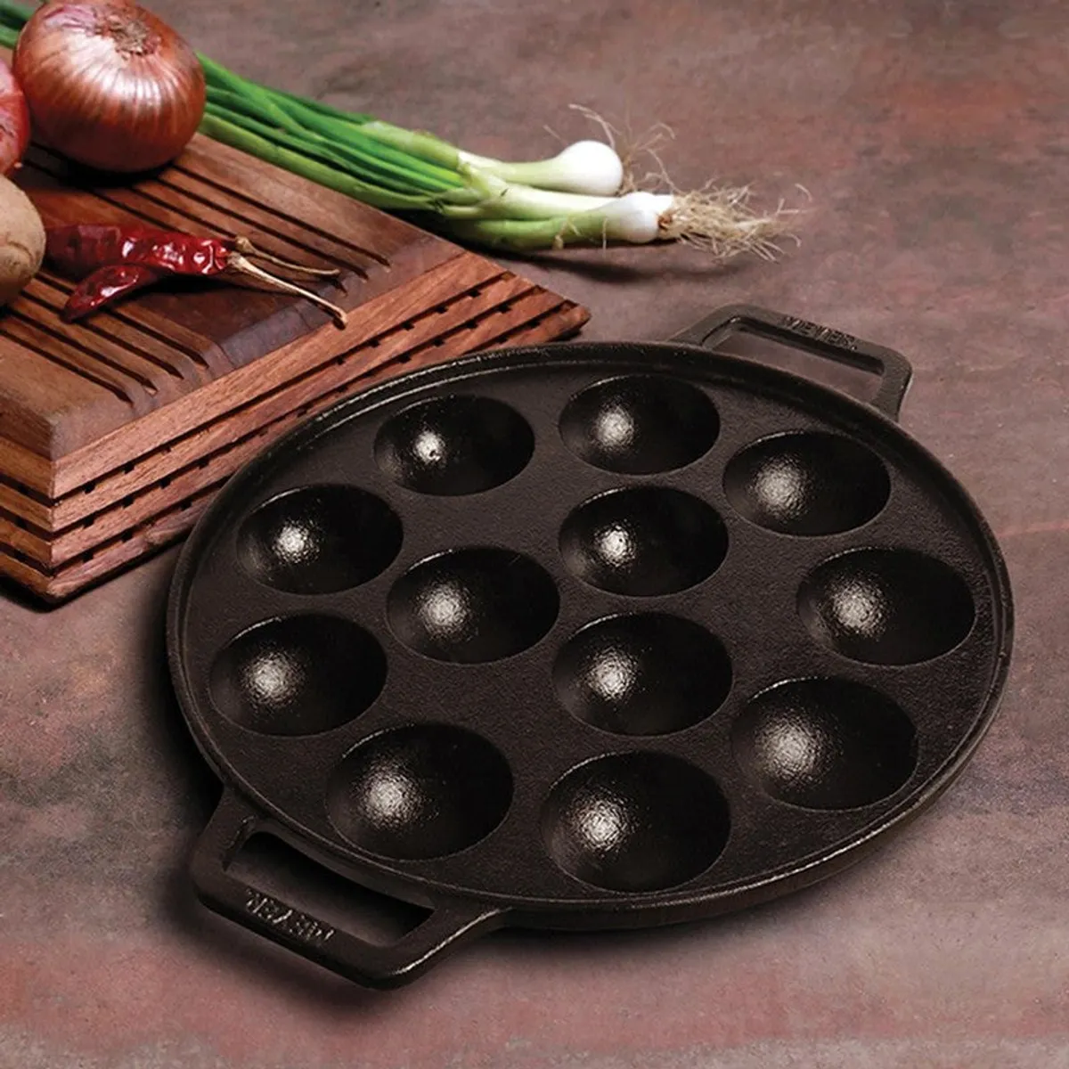Meyer Round Cast Iron Paniyaram Pan - 11