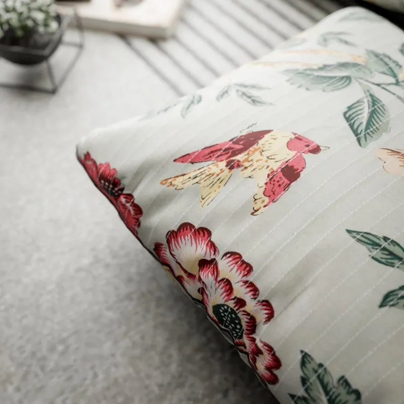Blossom Trails Cotton Cushion Covers - Set Of Three media 5