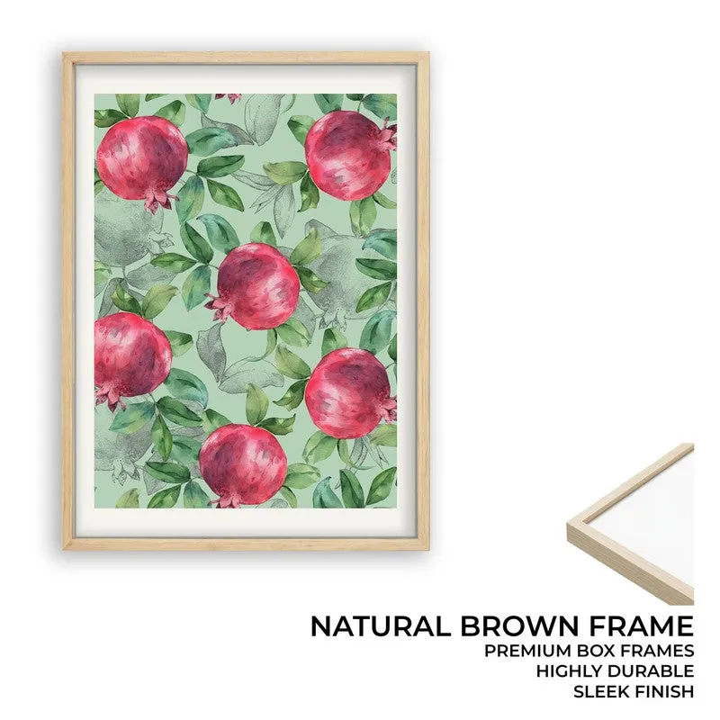 Blush Pomegranate Archival Canvas Wall Art - Brown media 9