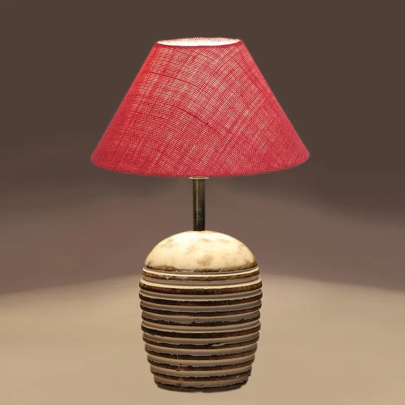 Lumexa Cotton Table Lamp With Wooden Base - Pink media 6