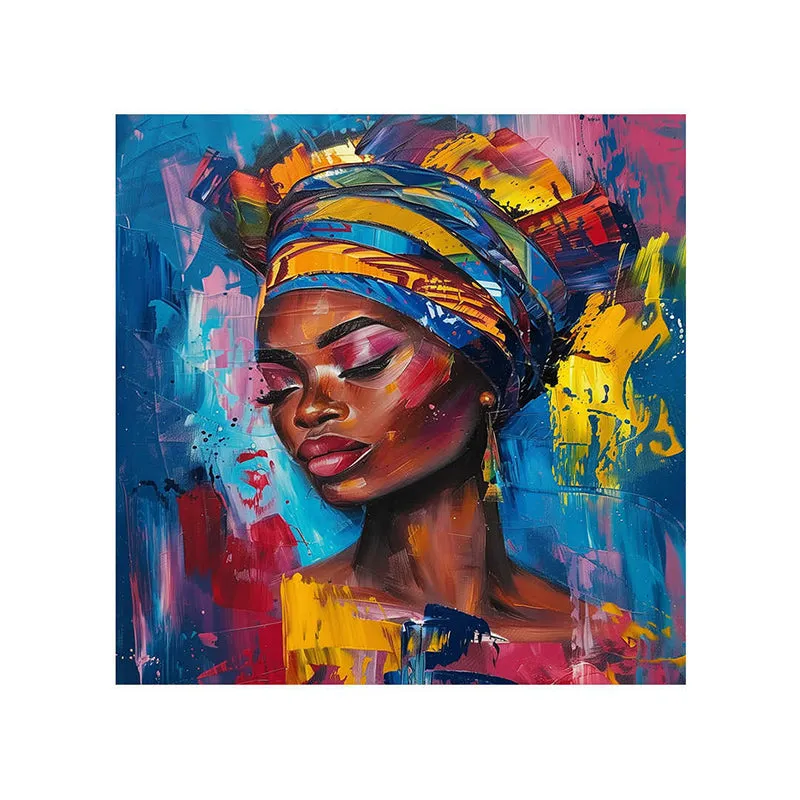 African Woman Wall Painting media 5