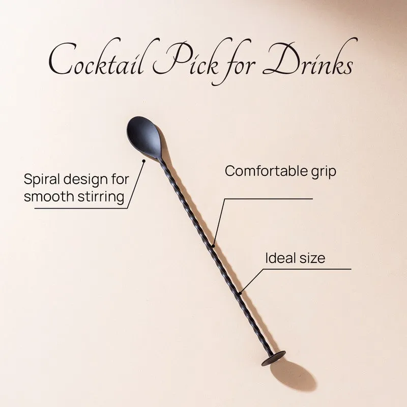 The Onyx Stainless Steel Bar Spoon media 4