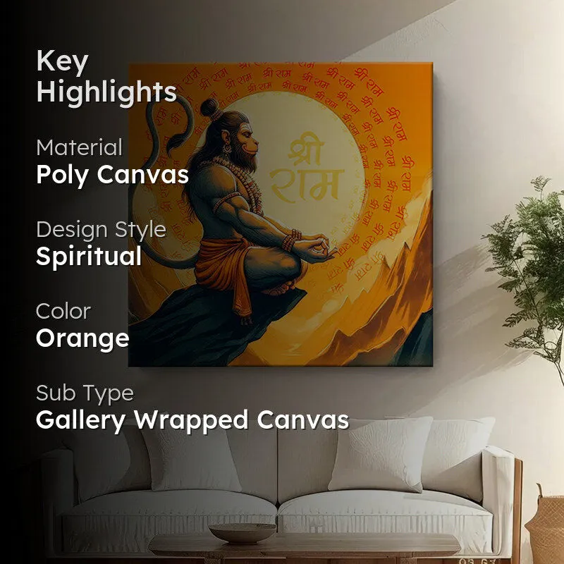 Anjaneyudu Wall Painting media 2