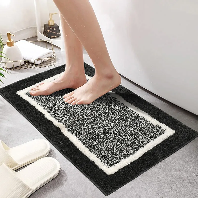 Luxe Anti Skid Bath Mat - Grey media 1