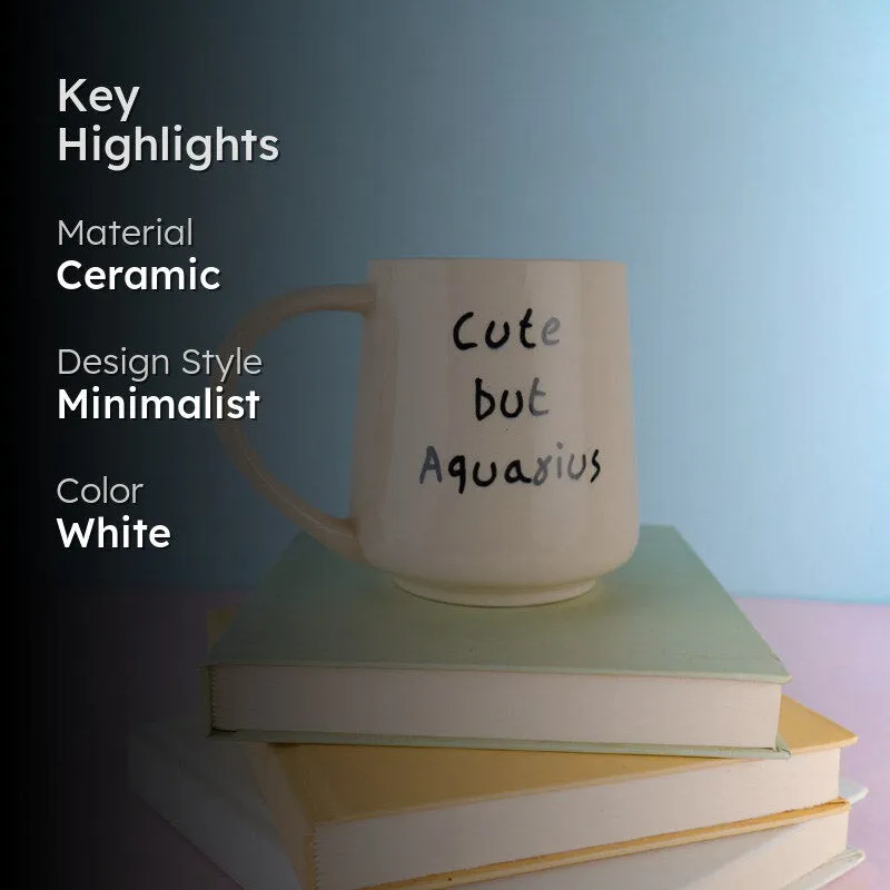 Cute But Aquarius Coffee Mug (250 mL) media 2