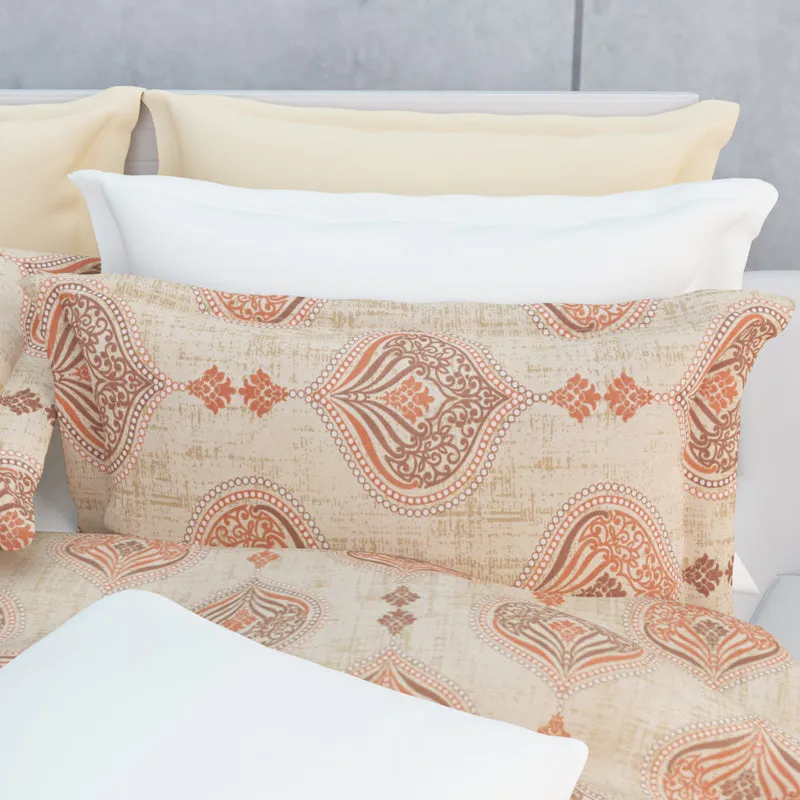 Dreams Of Desert Cotton Bedsheet (Beige) - 144 TC media 9