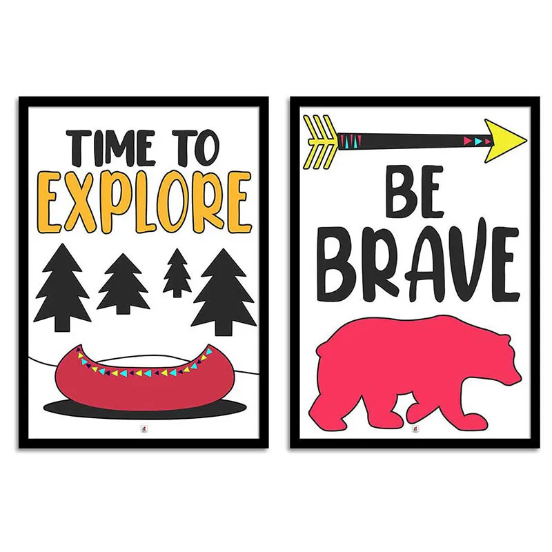 Time To Explore Wall Art - Set Of Two media 5