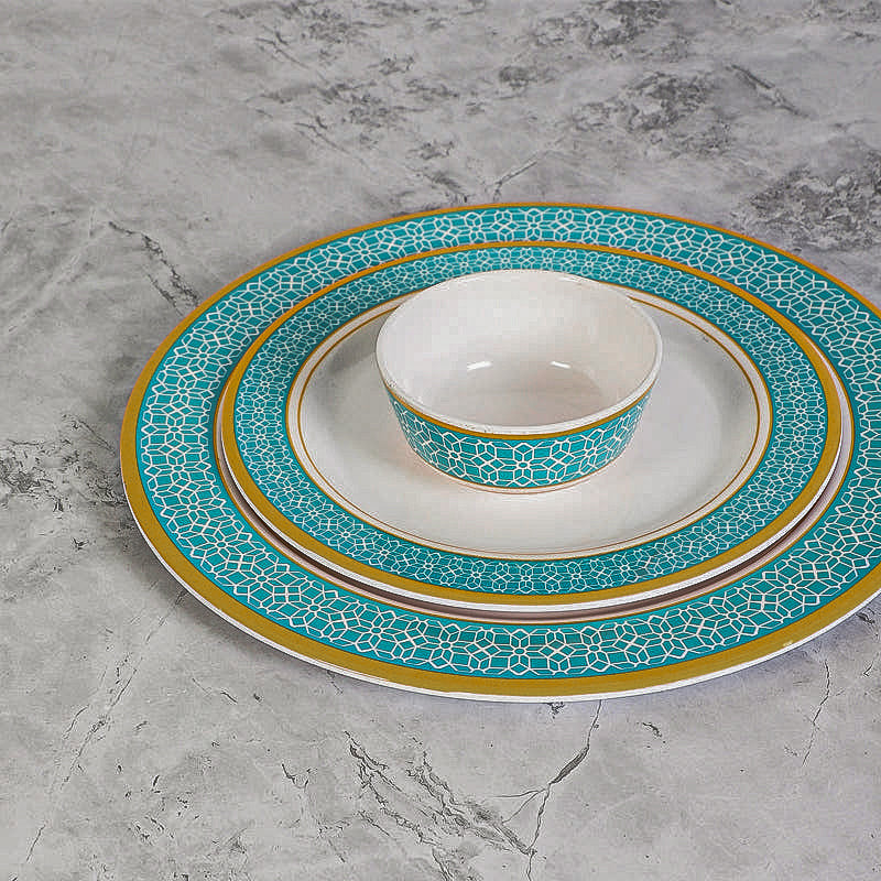 Cubicio Ethnic Melamine Dinner Set - 31 Piece Set media 3