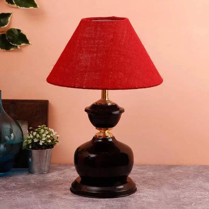 Curves Cotton Table Lamp - Pink - Red,Black media 3