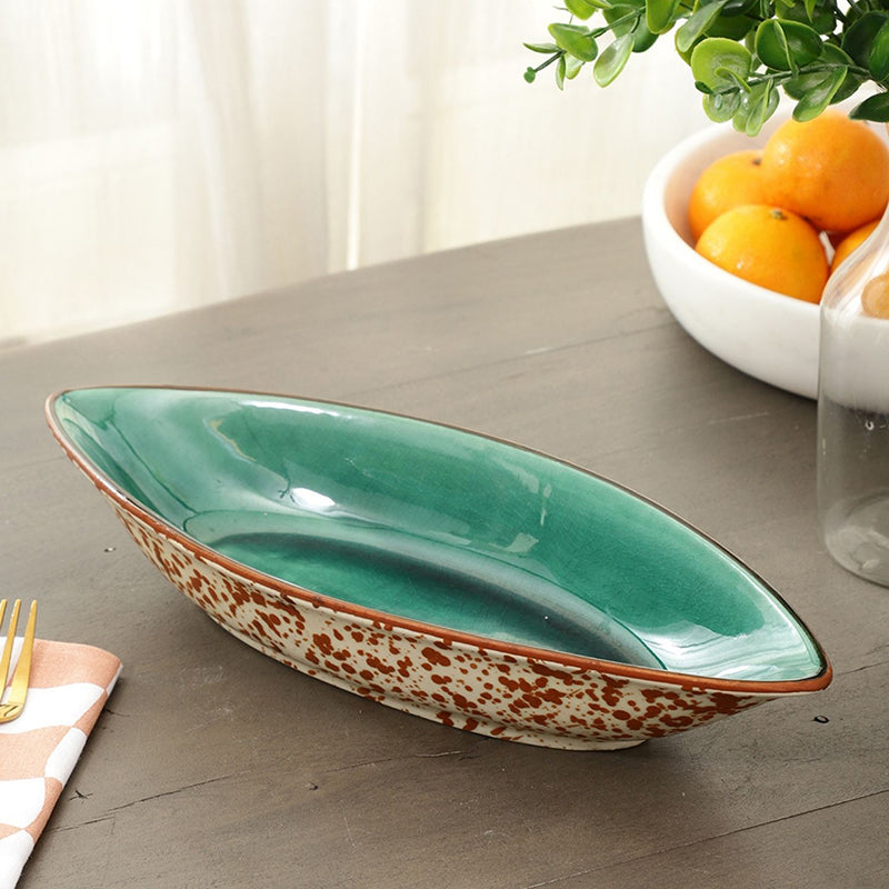 Cinnamon Swirls Ceramic Serving Bowl - 600 mL