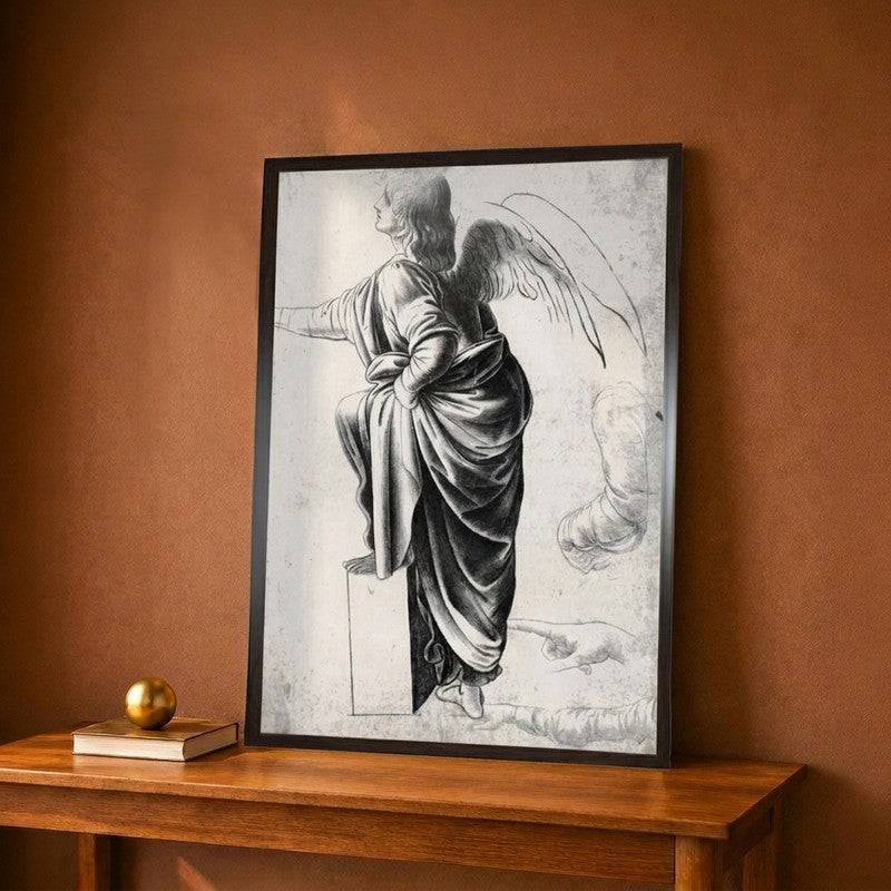 Study Of An Angel Canvas Wall Painting - 12 x 16 Inches