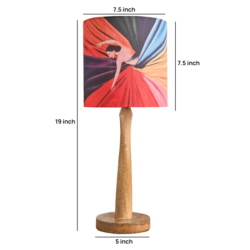 Rainbow Gal Fabric Table Lamp - Multicolor media 5