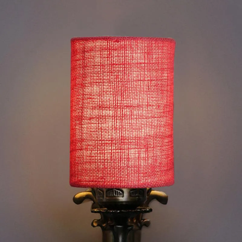 Vista Edrel Cylindrical Fabric & Metal Wall Lamp - Pink media 4