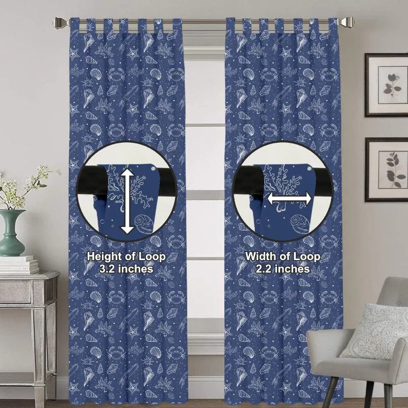 Sea Side Tab Top Medium Width Curtain media 7