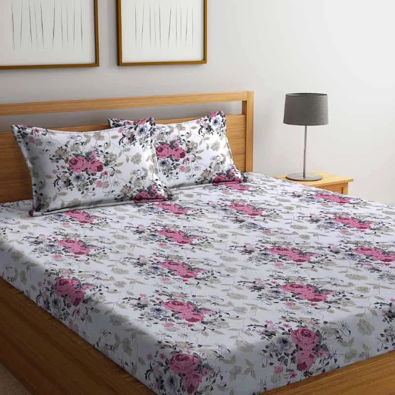 Posie Rose Bedsheet - 150 GSM media 1