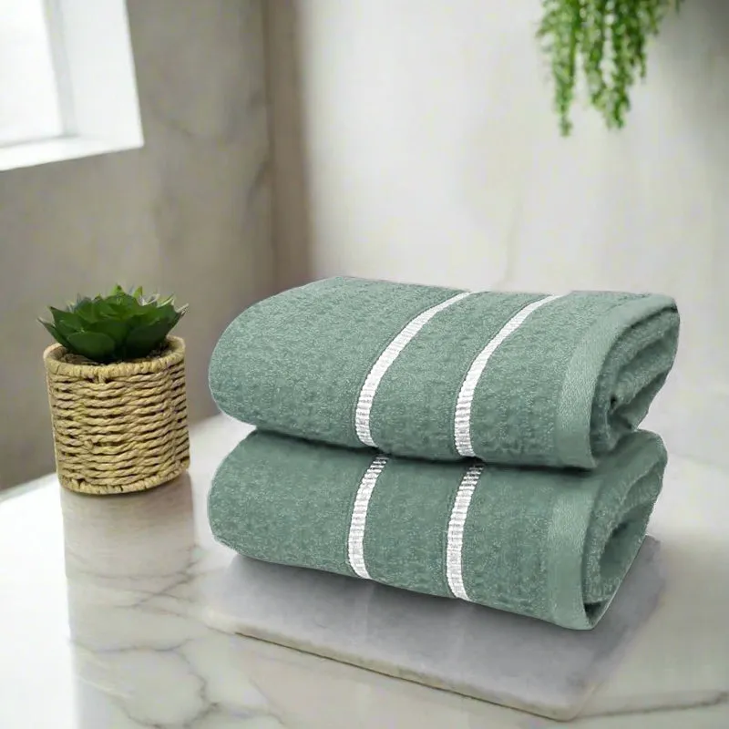 Junia Hand Towel (Green) - Set Of Two media 1