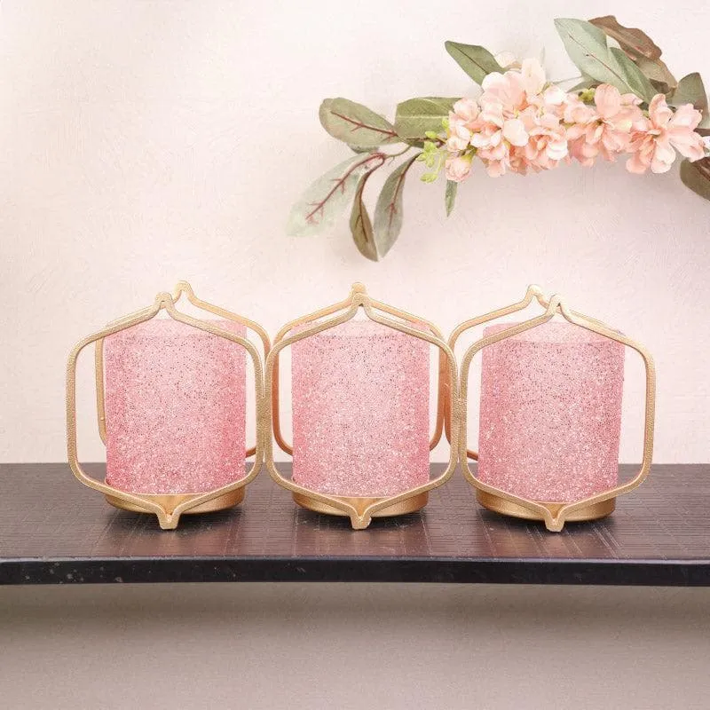Suzette Triple Votive - Baby Pink media 4