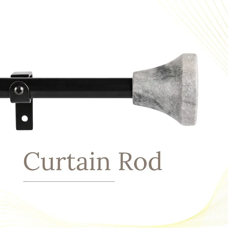 Strativa Extendable 1" Single Curtain Rod With Urn Finial & Brackets media 3