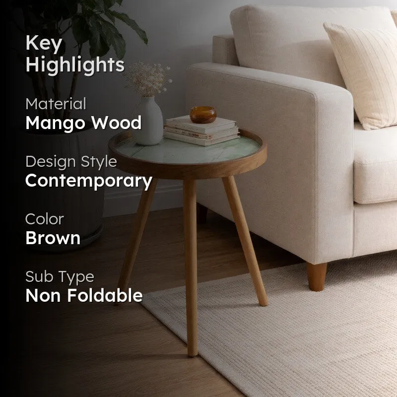 Lunaro Mango Wood Side & Bedside Tables media 2
