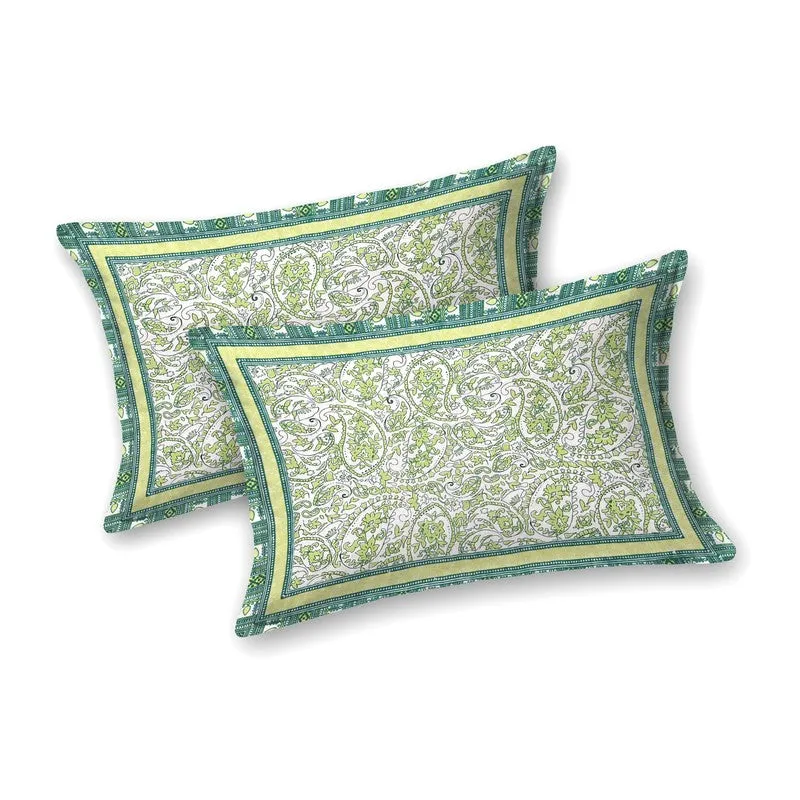 Formix Cotton Bedsheet (Green) - 240 TC media 4
