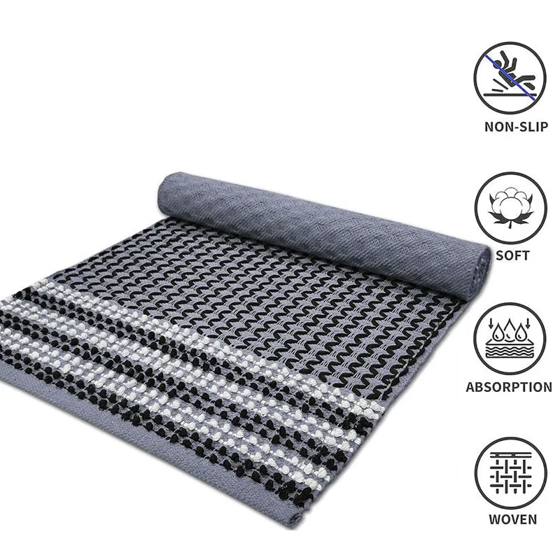 Corridor Classic Cotton Runner Rug - Grey media 3