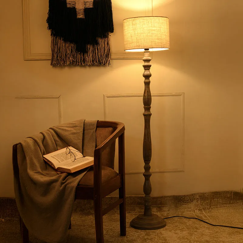 Hewn Floor Lamp - White media 1