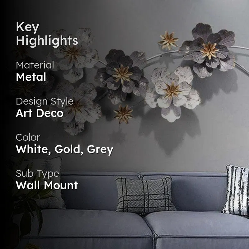 Fleur Celestia Floral Metal Wall Accent media 2