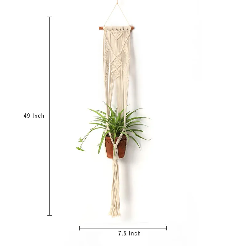 Sage & String Macrame Hanging Planter media 5