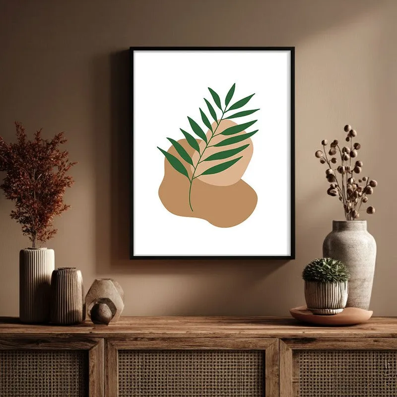 Clay Verve Canvas Wall Painting With Black Frame media 6