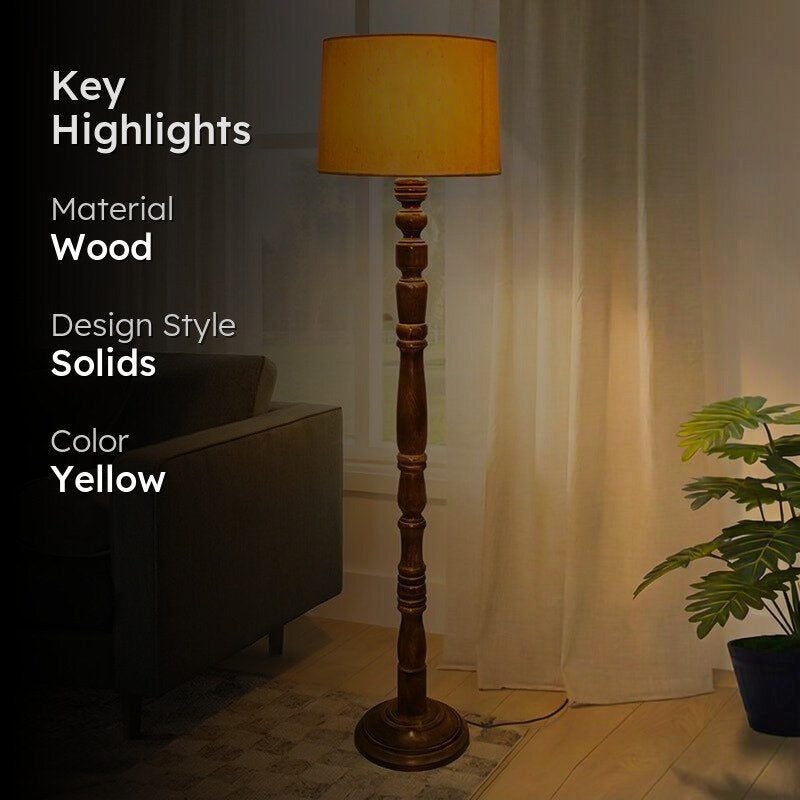 Elfin Curve Floor Lamp - Yellow media 2