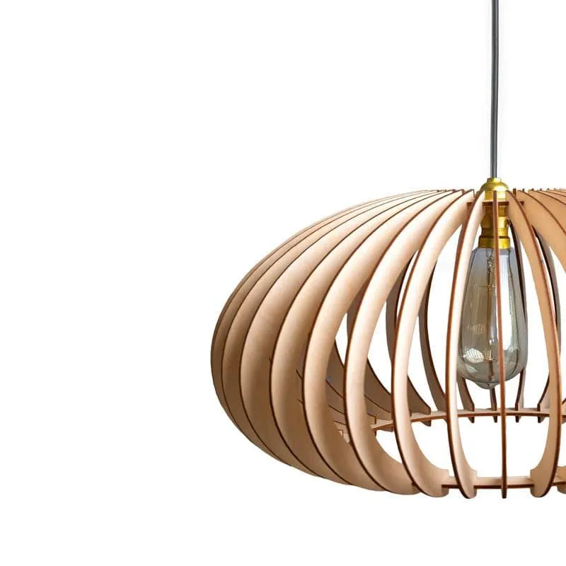 Motoko Wooden Ceiling Lamp media 5