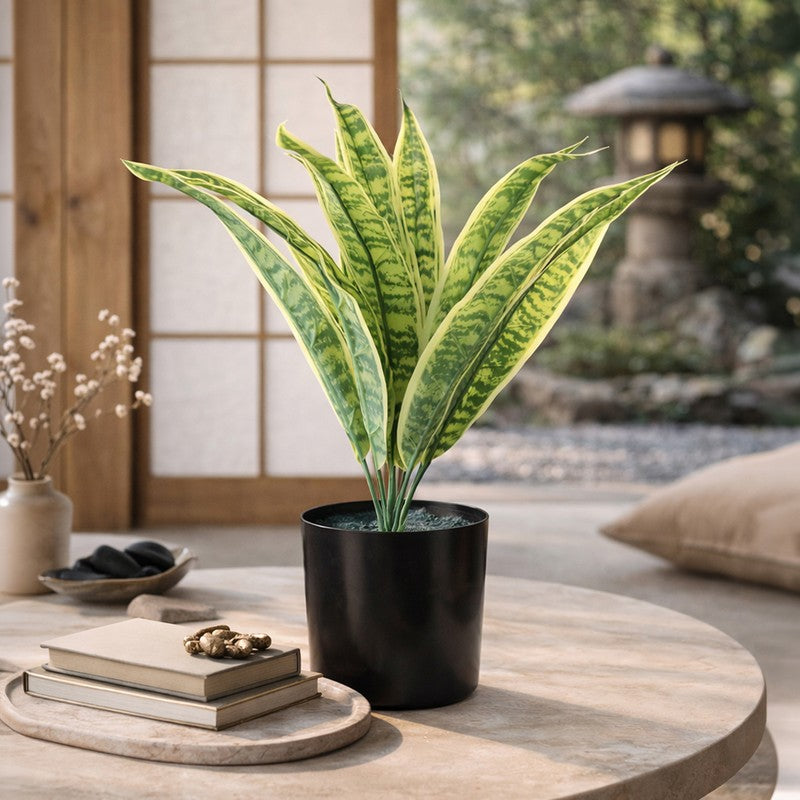 Neonix Snake Artificial Plant With Plastic Pot - 1.4 Feet