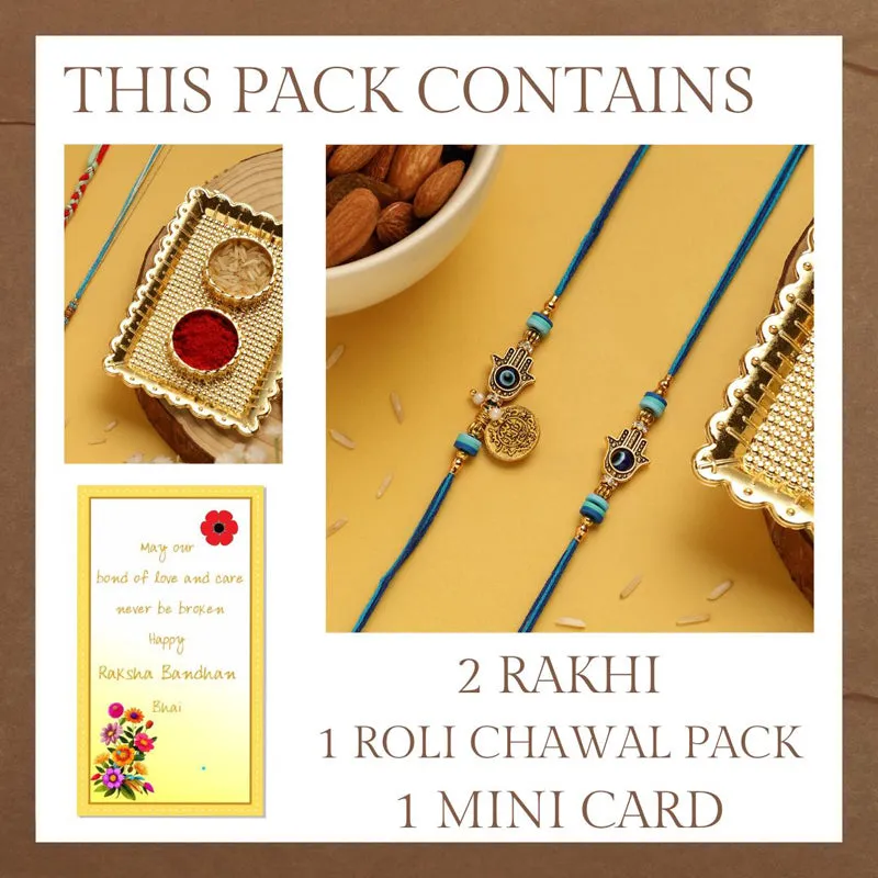 Sibling Bond Evil Eye Rakhi Hamper media 5