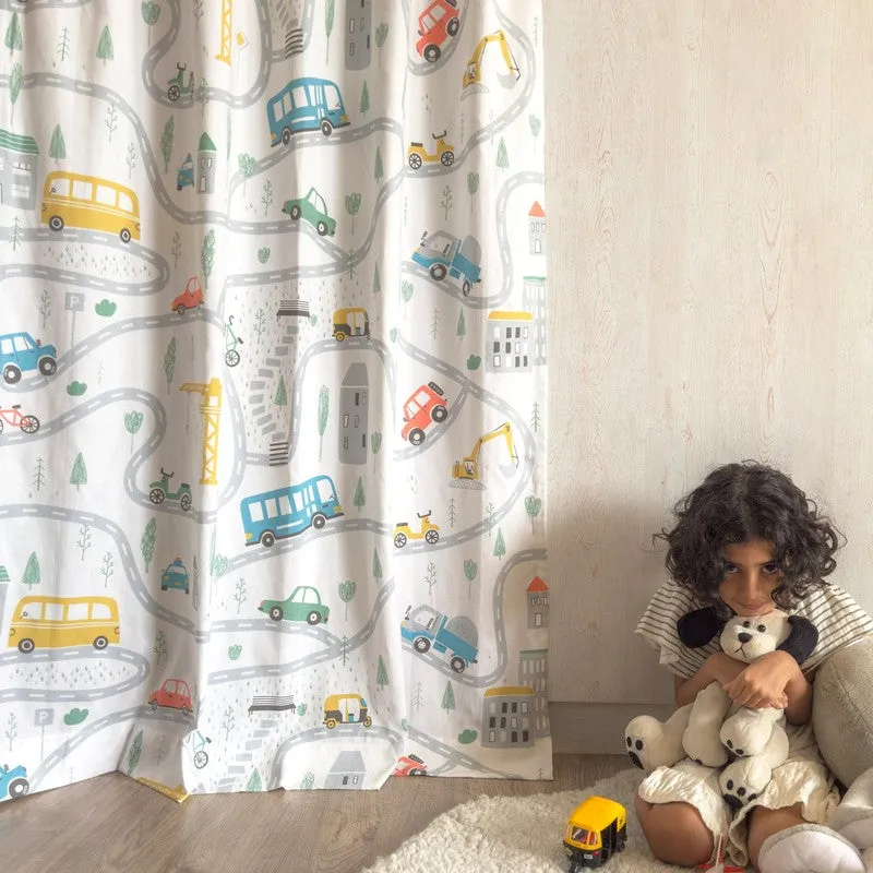 Tranquebar Home Speed Trail Cotton Curtains - Set Of Two media 4