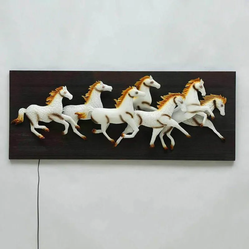 Palomino Gallop Iron Wall Accent With Wooden Frame media 4