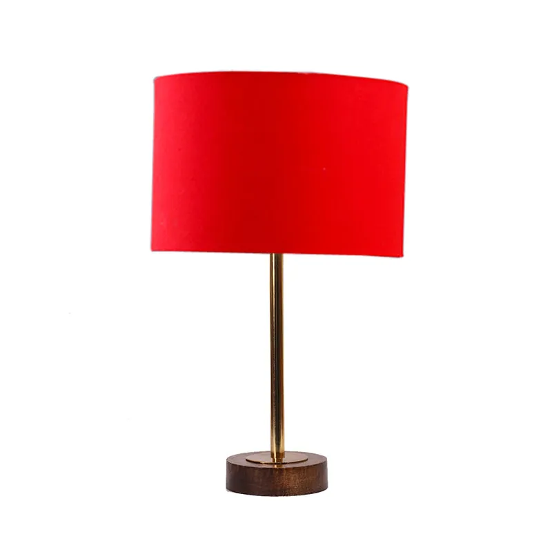 Cotin I Rodin Wooden Table Lamp - Red,Gold,Brown media 4