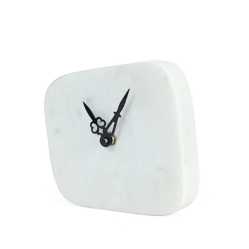 Estora Hand Crafted Marble Table Clock media 5