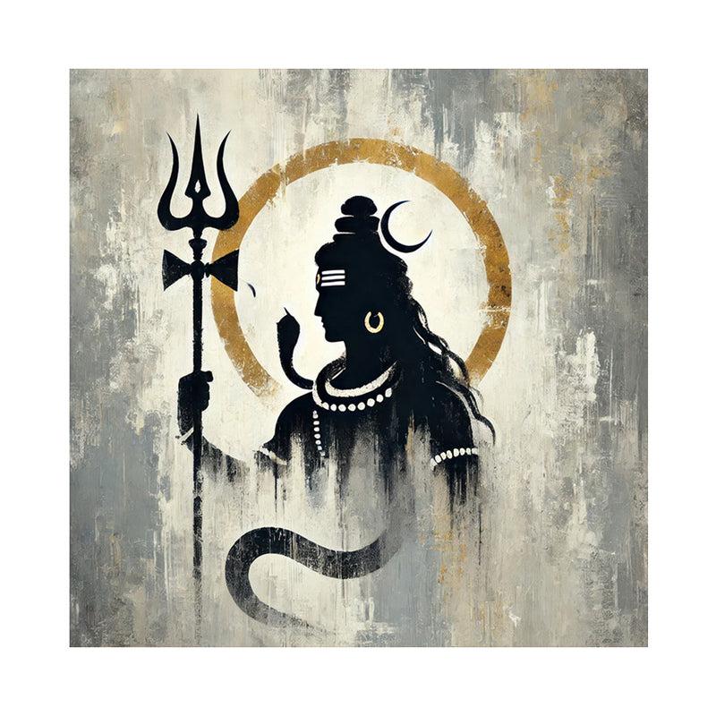 Mystical Shiva Silhouette Wall Painting media 4