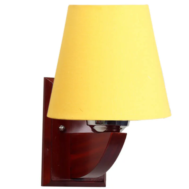 Flickery Conical Wooden Wall Lamp media 5