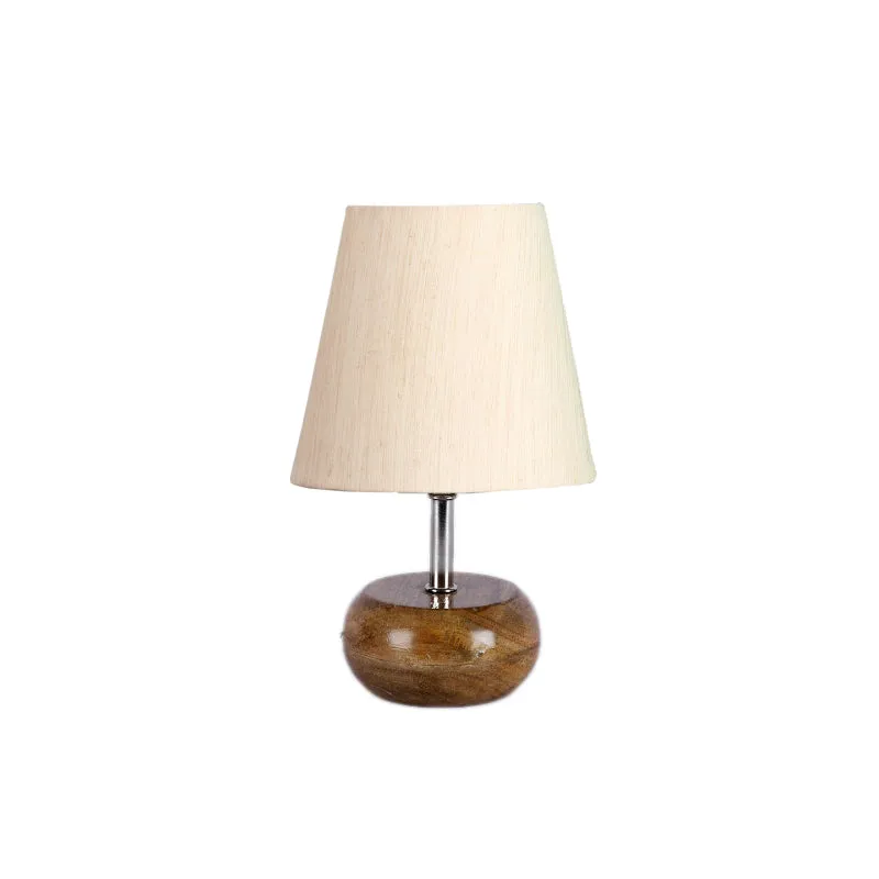 Astrova Fabric Table Lamp - White,Brown media 4