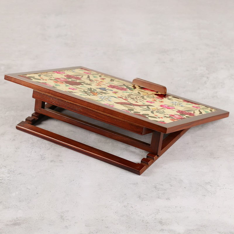 India Circus Teak Wood Bird Land Laptop Table media 5