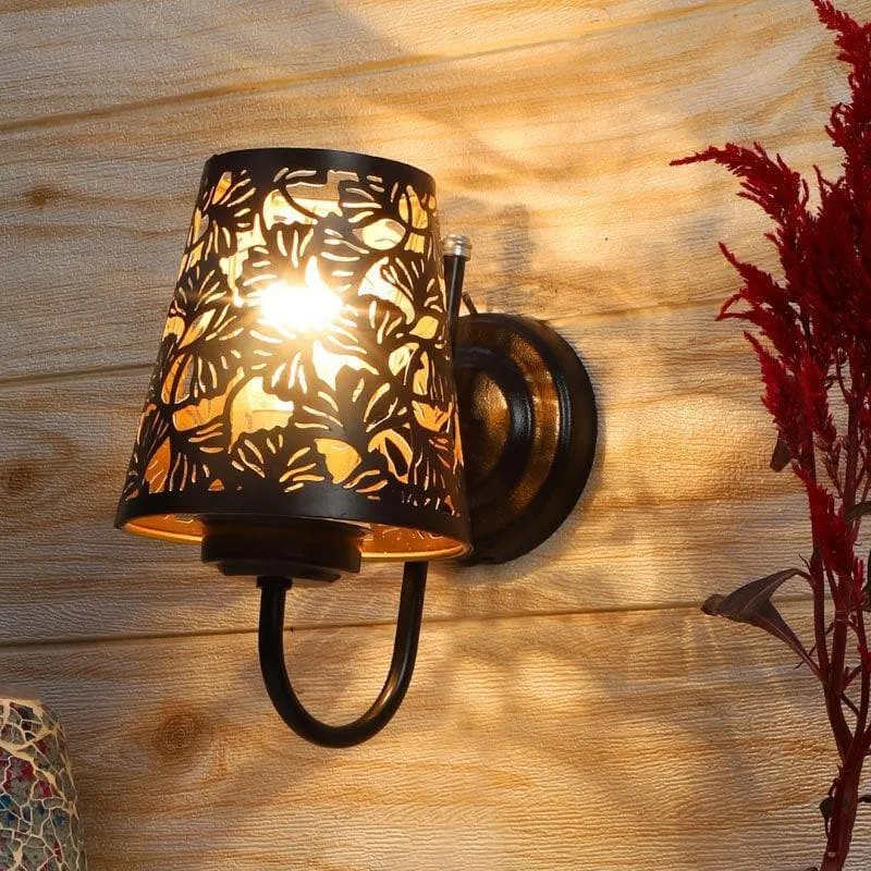 Pattey Etched Metal Wall Lamp media 1