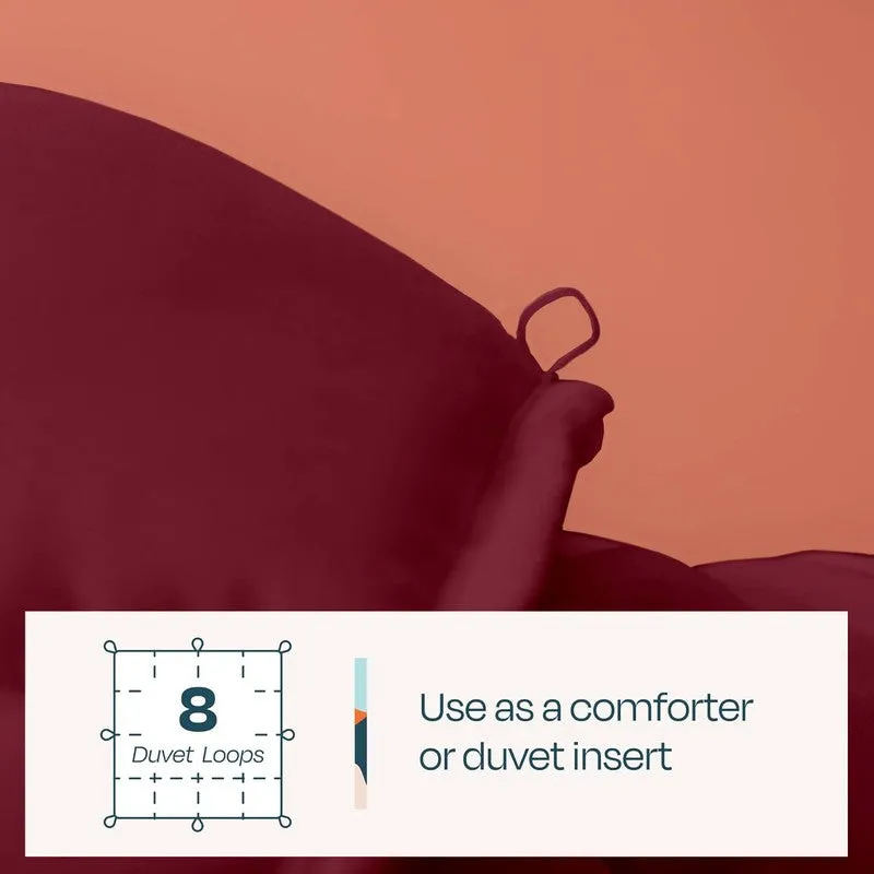 Aubriel Solid Comforter (Maroon) 150 GSM media 7